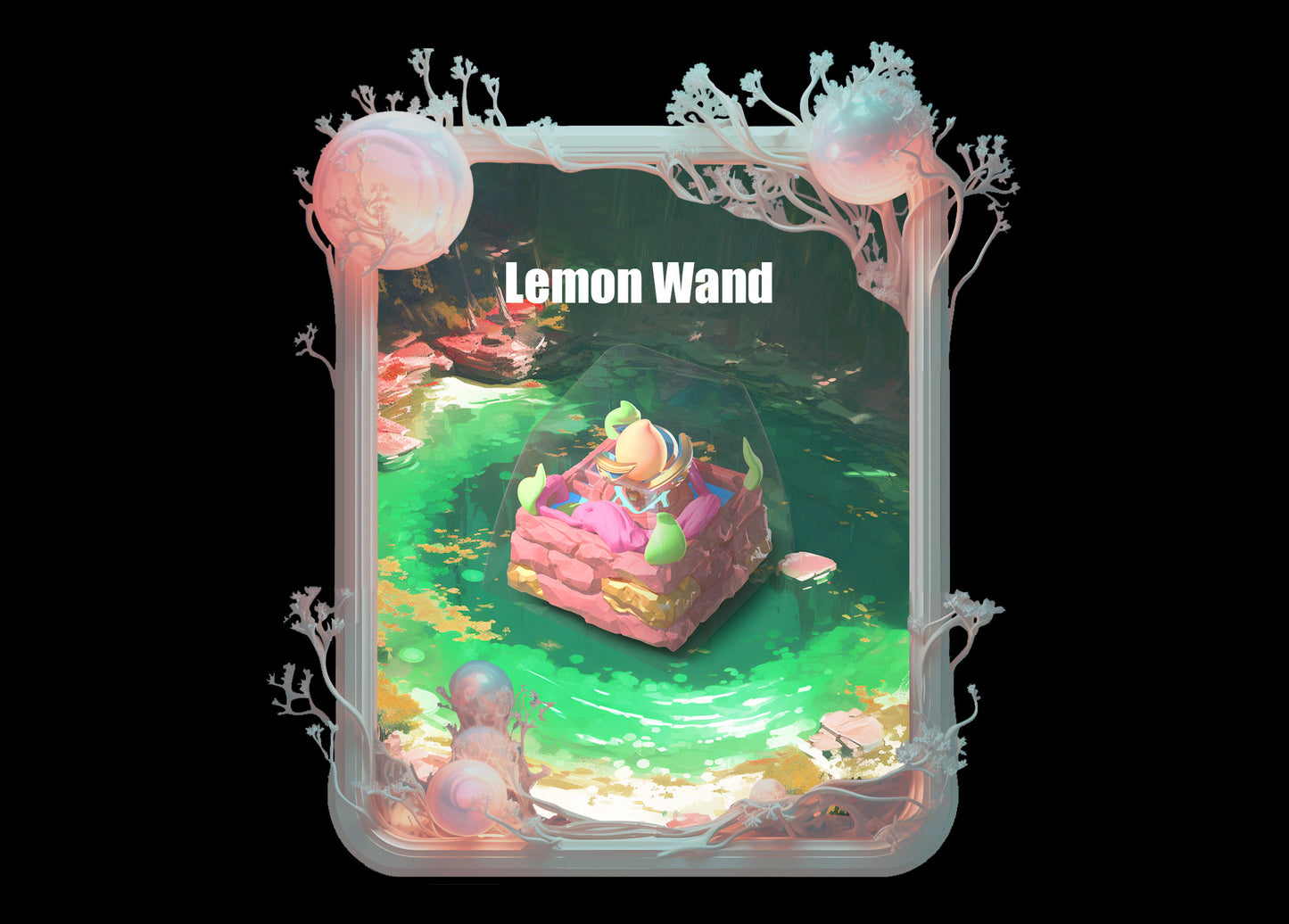 Whimsy Grove – Artisan Resin Keycap Collection with Dessert & Fantasy Micro Landscapes for Mechanical Keyboards