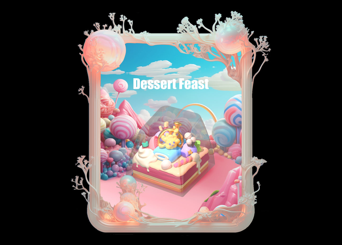 Whimsy Grove – Artisan Resin Keycap Collection with Dessert & Fantasy Micro Landscapes for Mechanical Keyboards