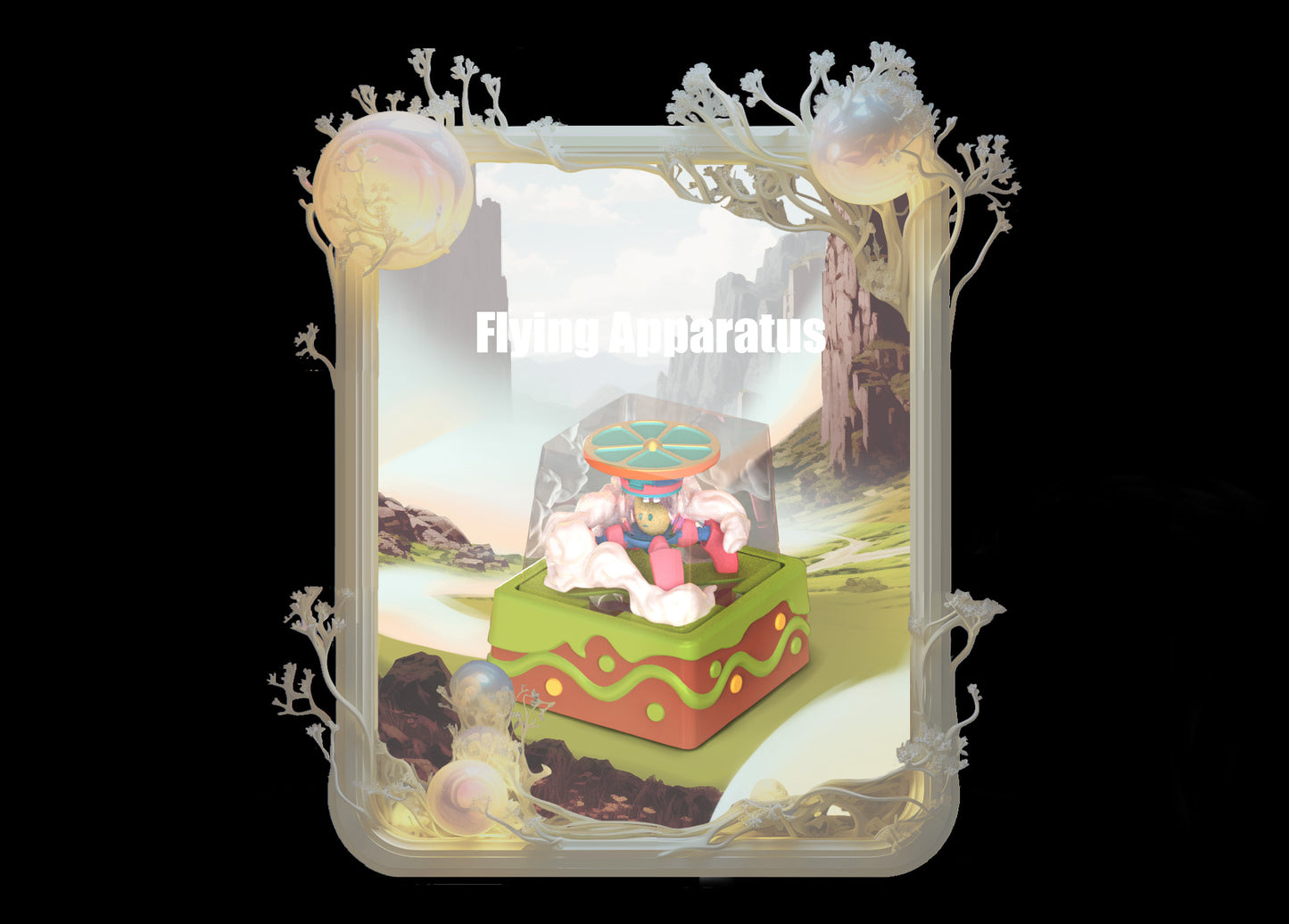Whimsy Grove – Artisan Resin Keycap Collection with Dessert & Fantasy Micro Landscapes for Mechanical Keyboards