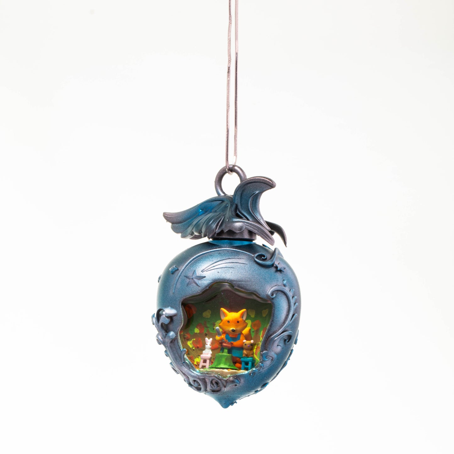 Forest Academy Micro Landscape Necklace – Hand-Painted Resin Woodland Pendant