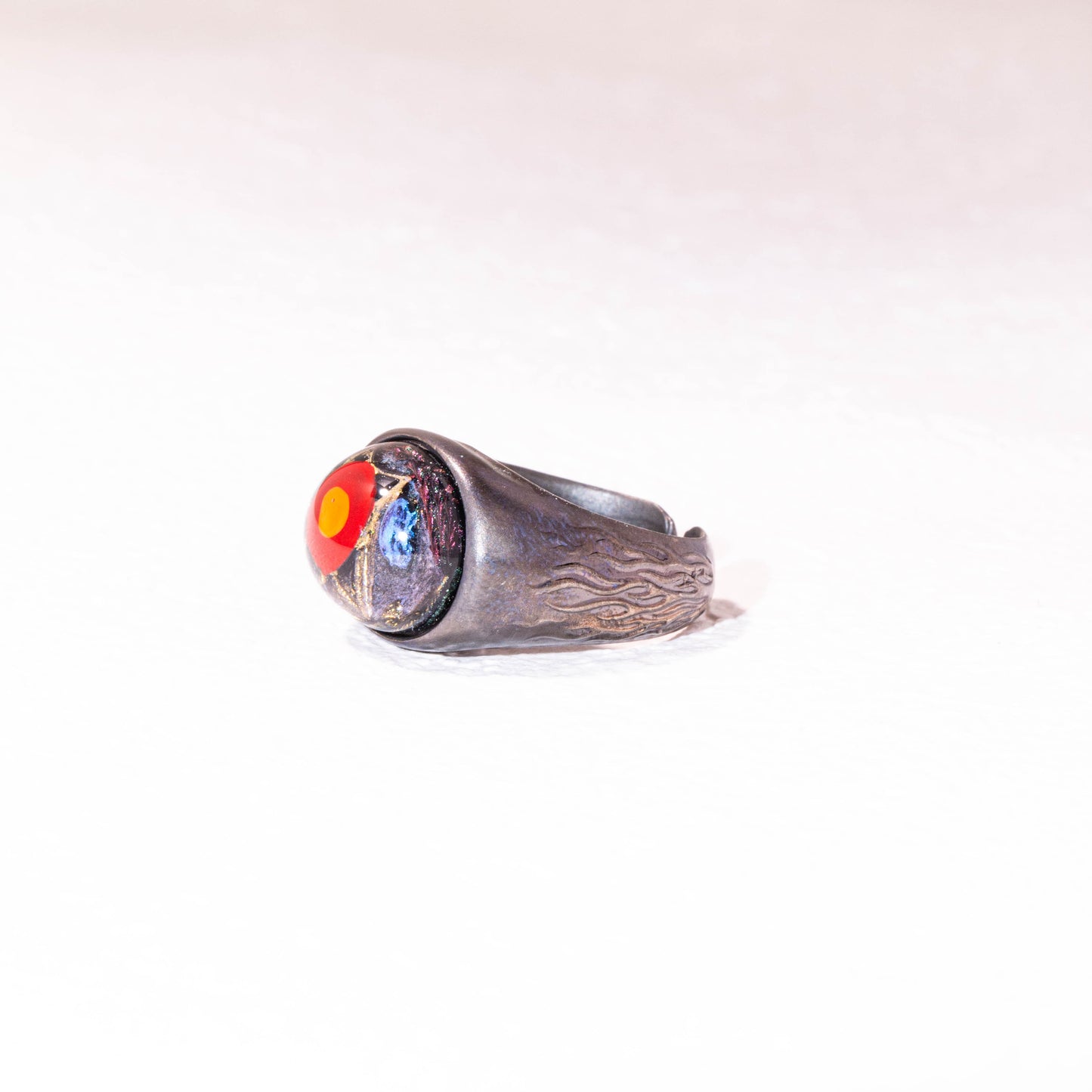 handmade 925 silver solar system planet ring