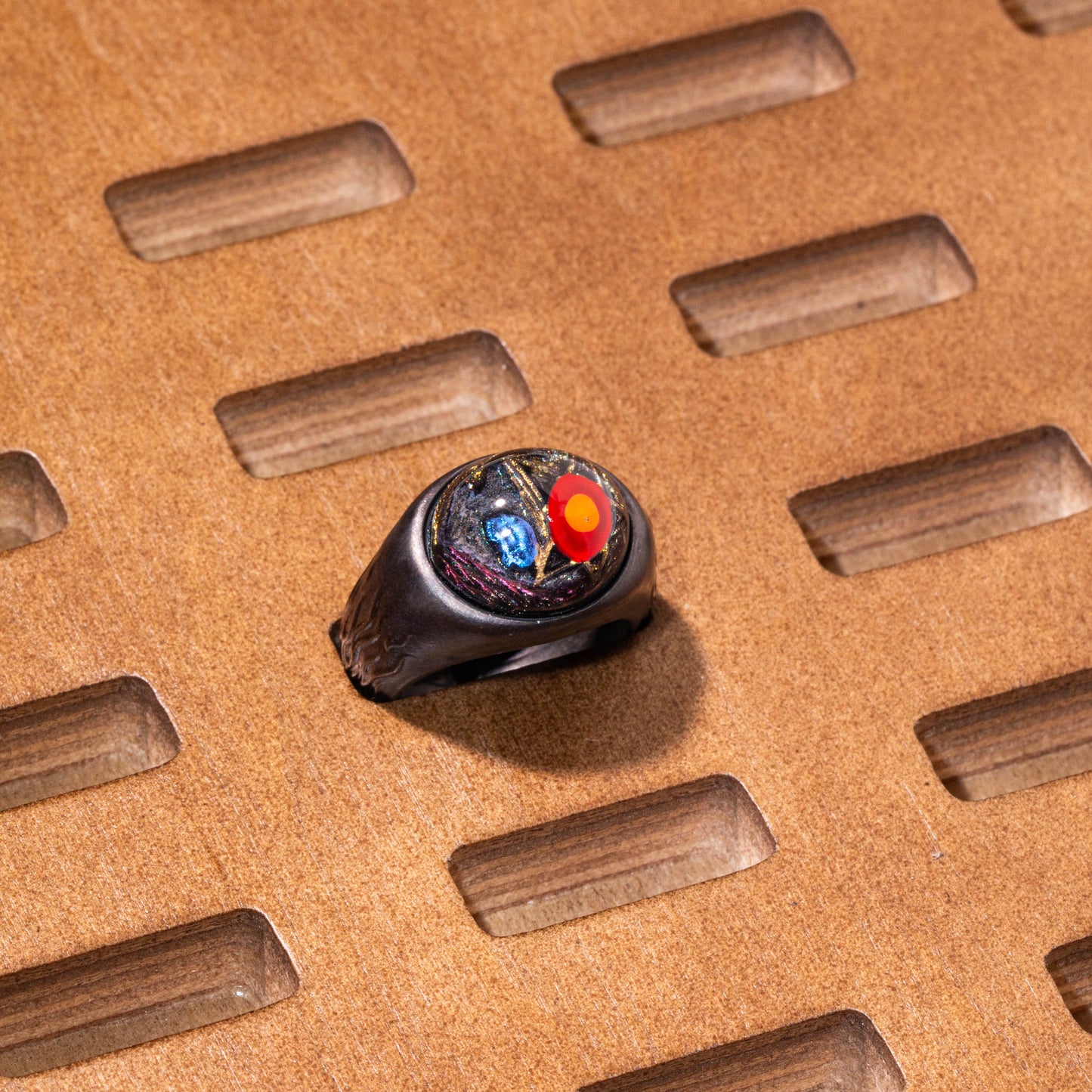 handmade 925 silver solar system planet ring