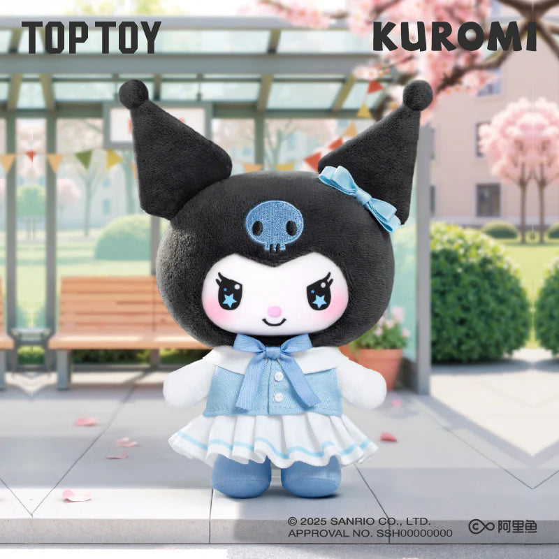 TOPTOY x KUROMI KUROMI School Life Vinyl Plush Keychain Gift Blind Box