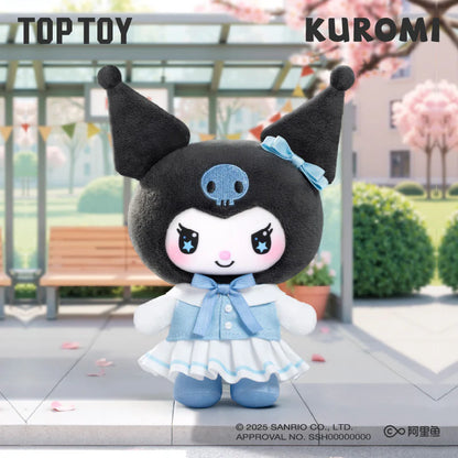 TOPTOY x KUROMI KUROMI School Life Vinyl Plush Keychain Gift Blind Box