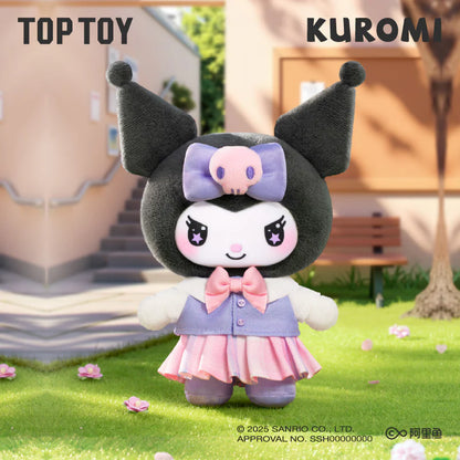 TOPTOY x KUROMI KUROMI School Life Vinyl Plush Keychain Gift Blind Box