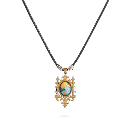 Solara’s Blessing – Vintage Brass Sun Pendant Necklace | Symbol of Renewal & Hope