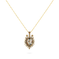 Feather of Rebirth-brass necklace