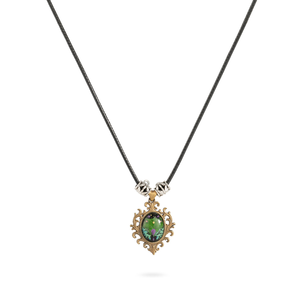 Whisper of the Duskwing-brass necklace