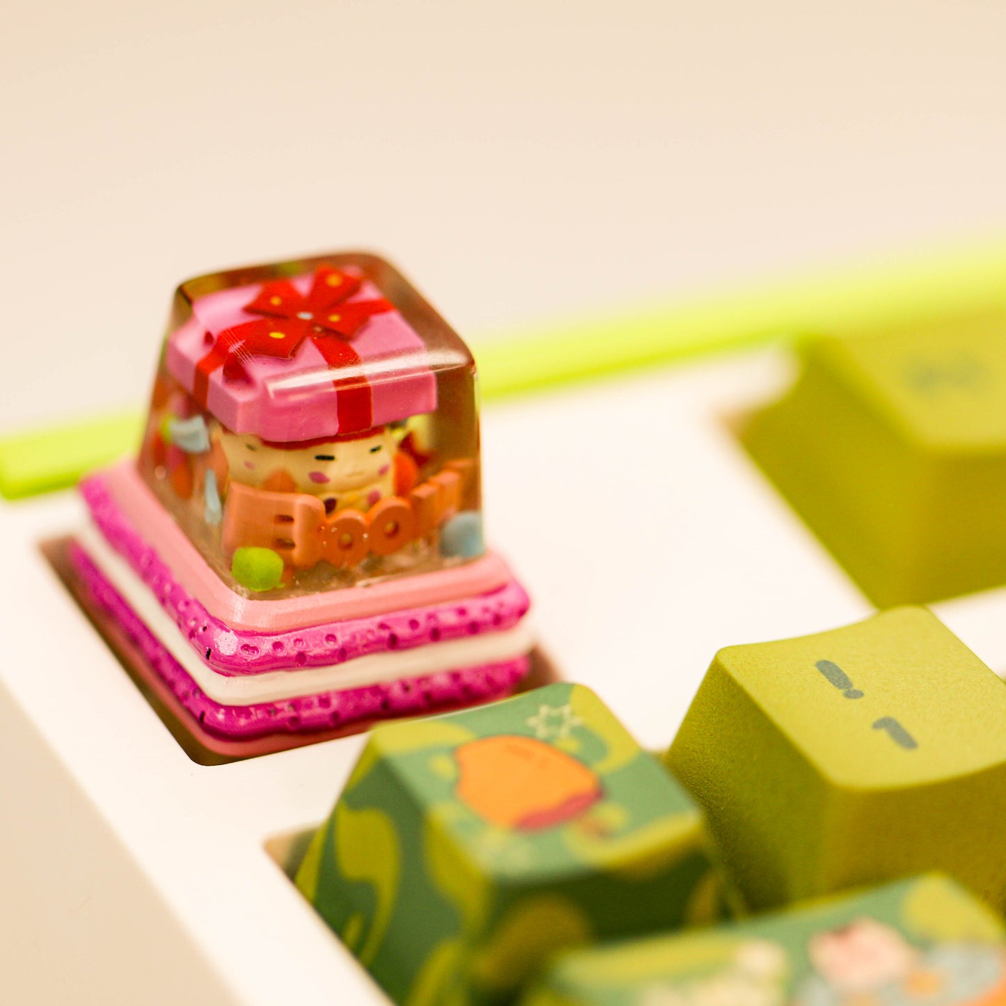 Giftland Boomies Resin Artisan Keycap Collection – Surprise Box Micro Landscape Keycaps for Mechanical Keyboards