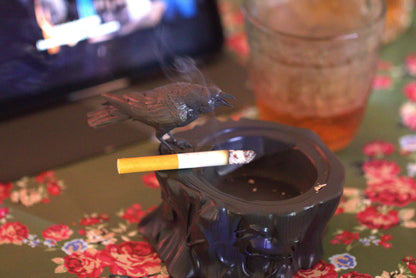 Crow ashtray