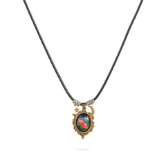 Moonlight Rosewish-brass necklace