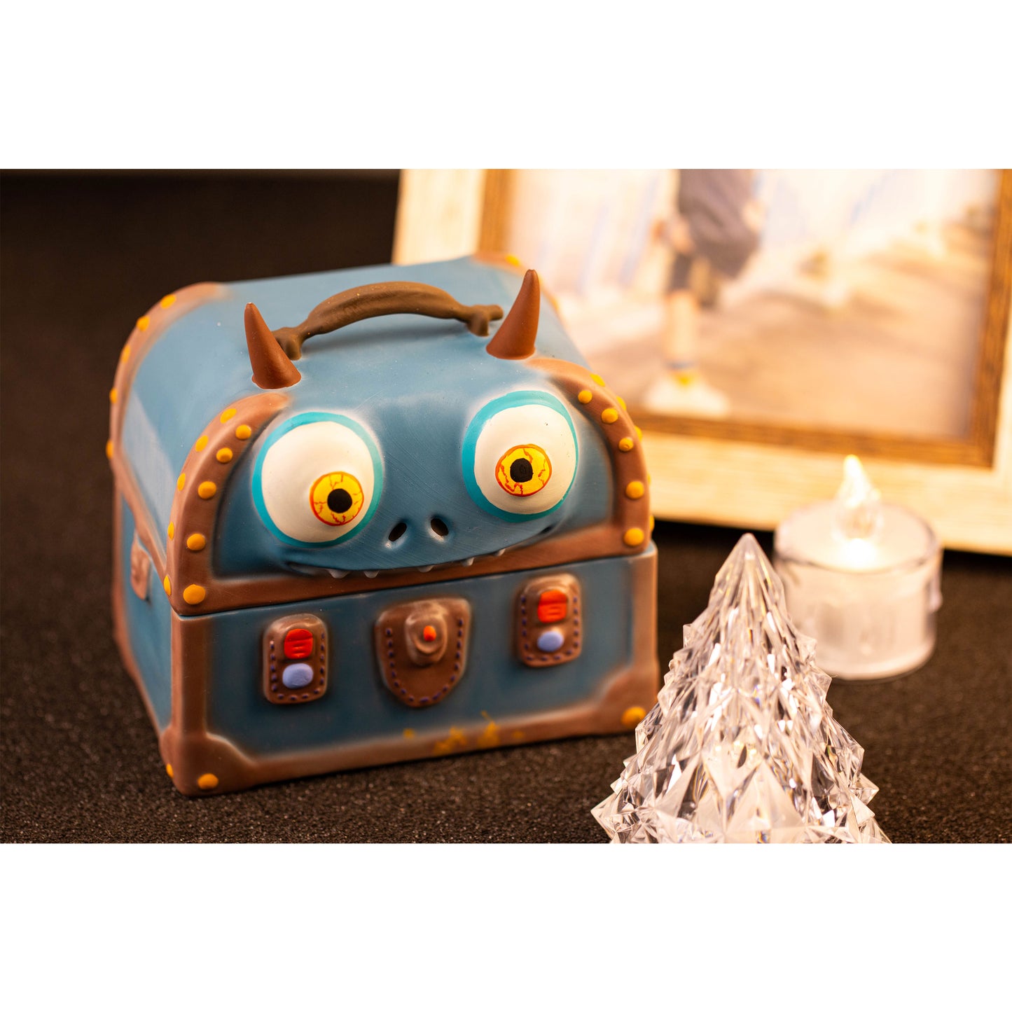 Cartoon monster series desktop small storage box