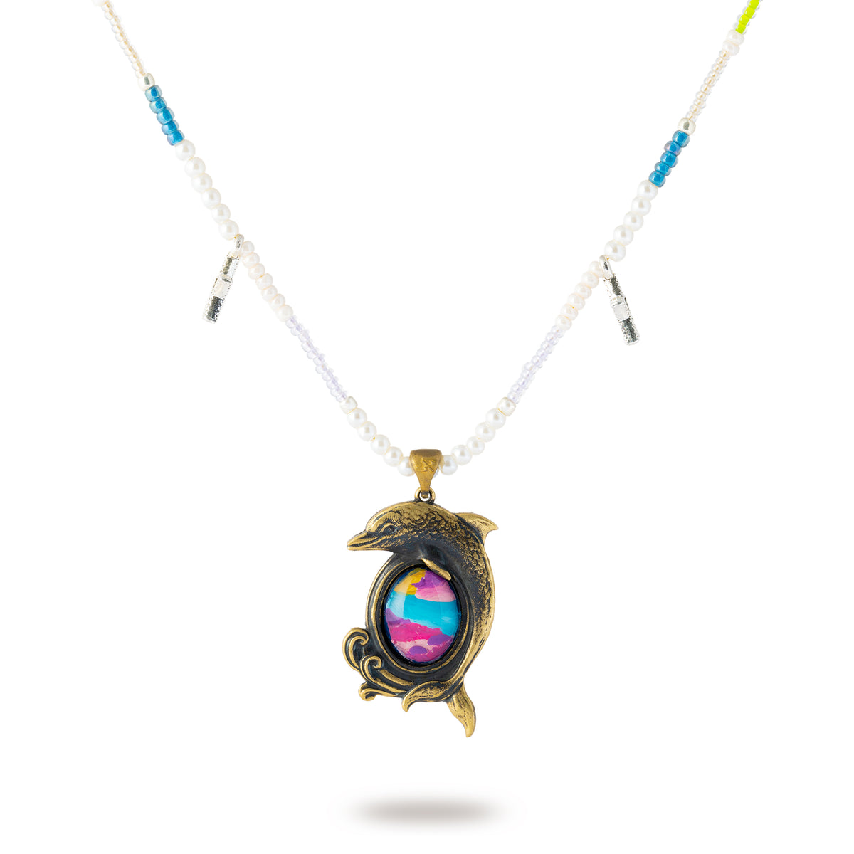 Ocean Glow Dolphin Necklace
