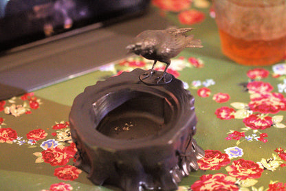 Crow ashtray