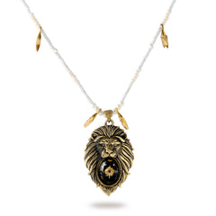 Stellar Lion Pendant Necklace