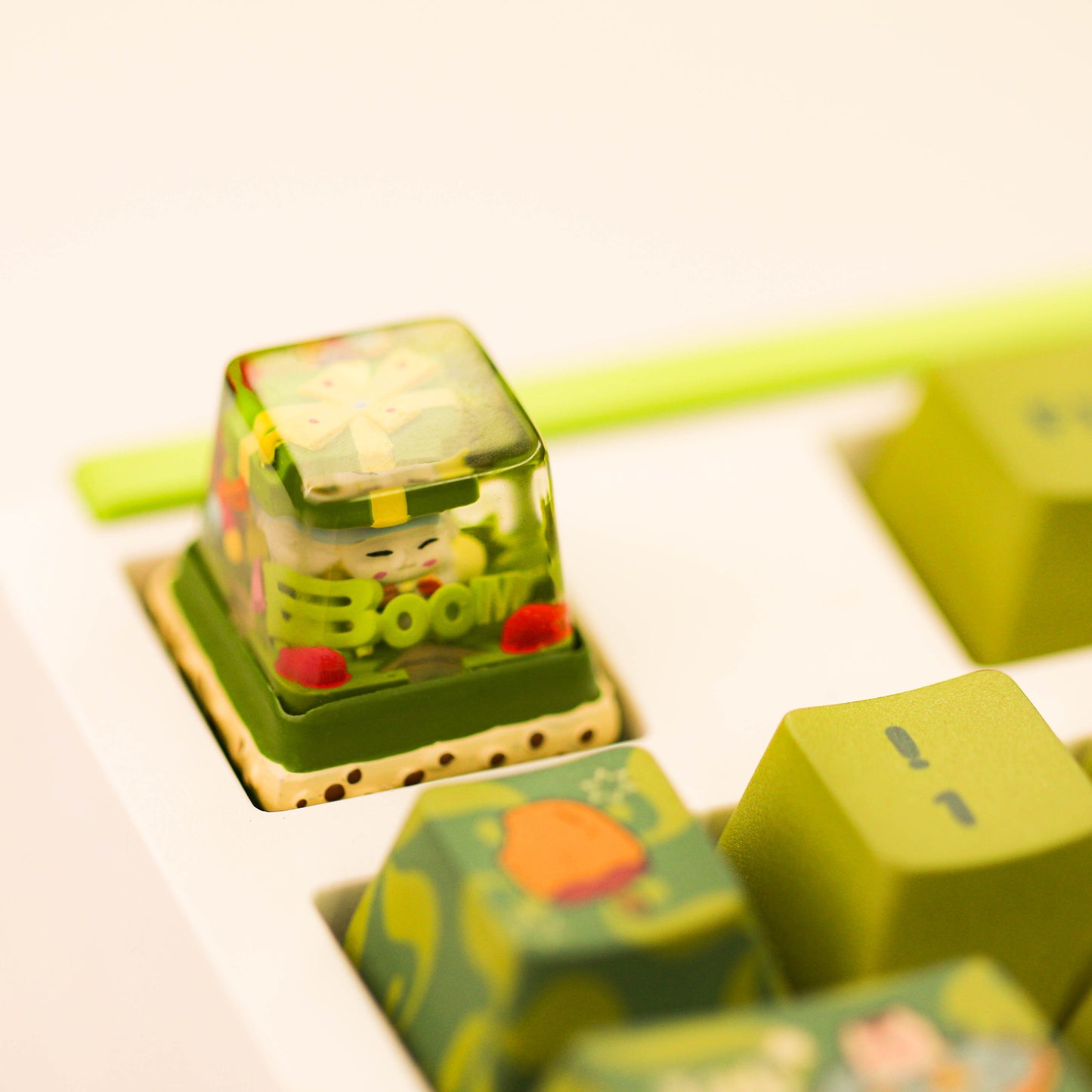 Sour Lemon Artisan Keycap Gift Doll Resin Keycap Handmade Keycap Mechanical Keyboard