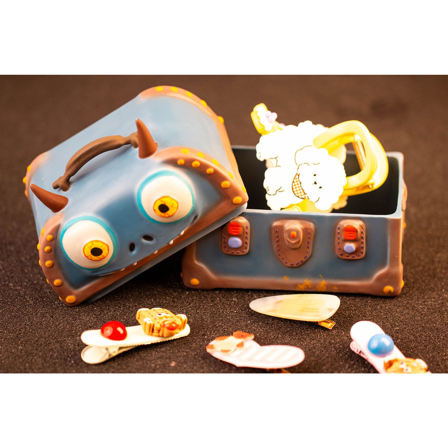 Cartoon monster series desktop small storage box