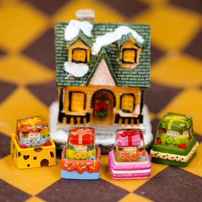 Giftland Boomies Resin Artisan Keycap Collection – Surprise Box Micro Landscape Keycaps for Mechanical Keyboards