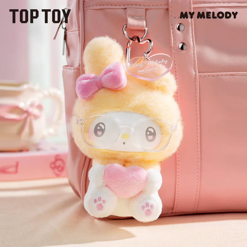 TOPTOY x MY MELODY 50th Anniversary Milk Candy Series Plush Keychains Gift Blind Box
