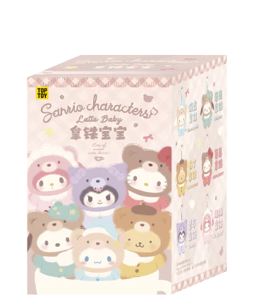 TOPTOY x SANRIO Latte Baby Vinyl Plush Keychains Gift Blind Box