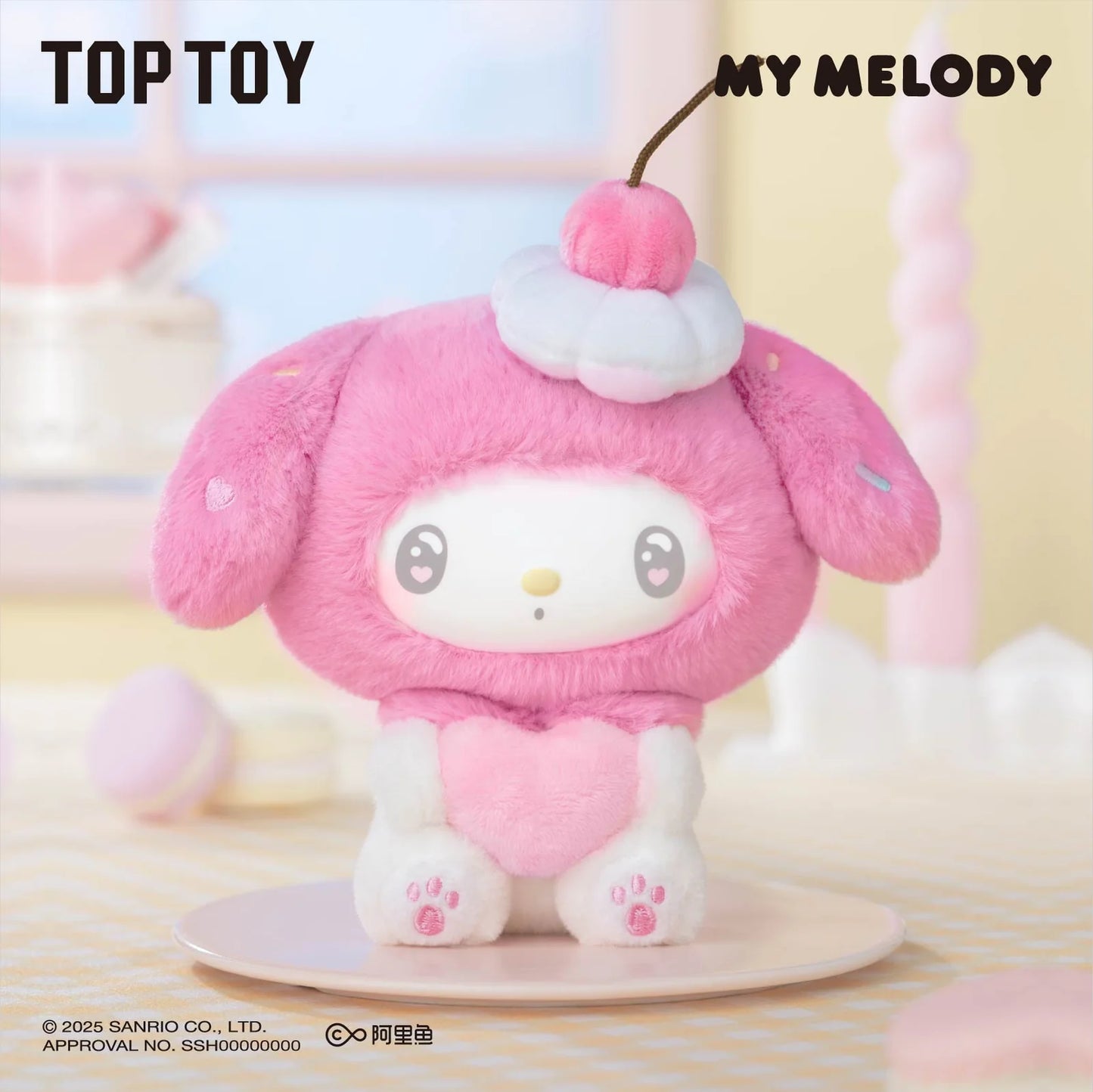 TOPTOY x MY MELODY 50th Anniversary Milk Candy Series Plush Keychains Gift Blind Box