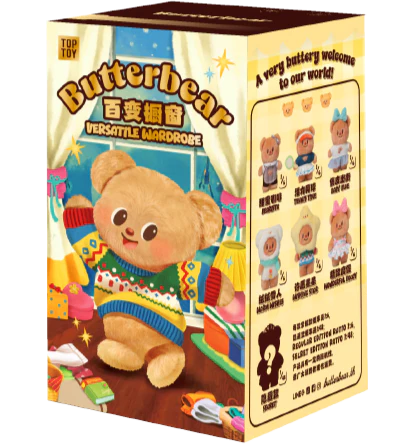 TOPTOY x Butter Bear Versatile Wardrose Plush Keychains Gift Blind Box