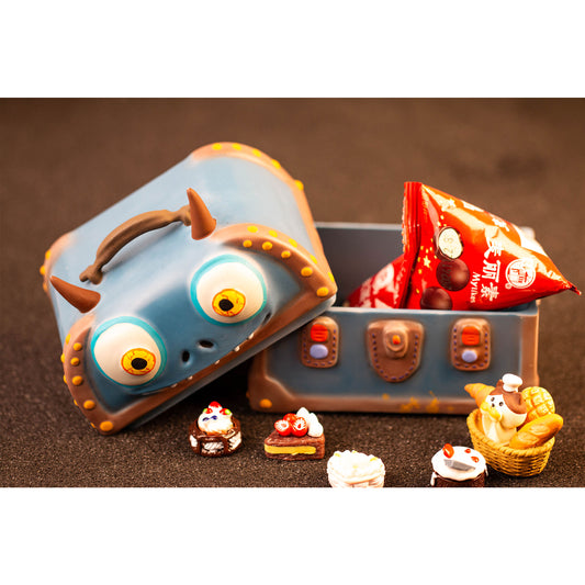 Cartoon monster series desktop small storage box