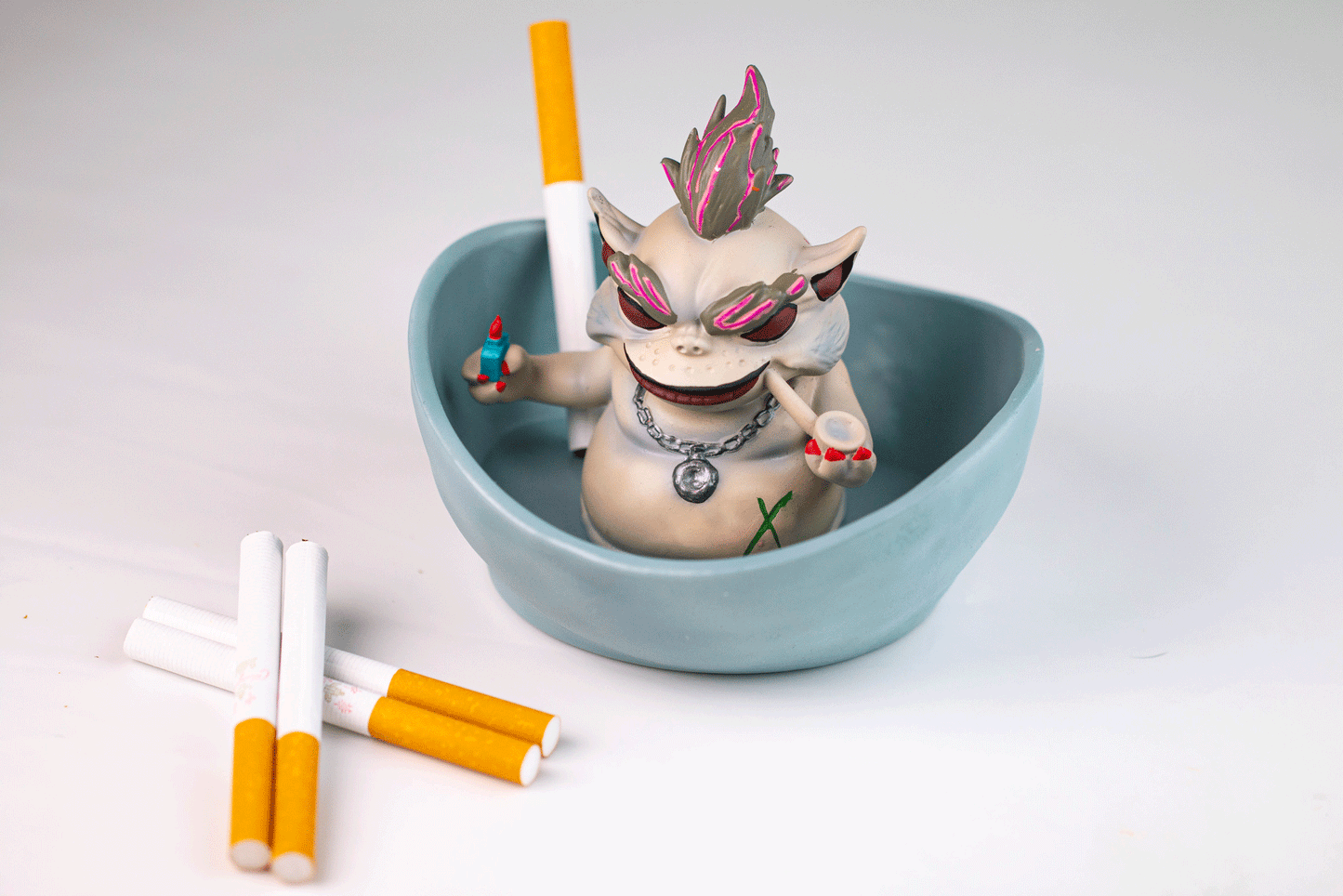 Rebellious Monster—Ashtray Cigar Tray