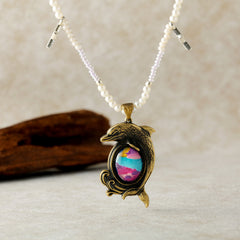 Ocean Glow Dolphin Necklace