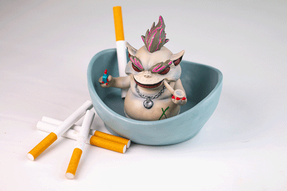 Rebellious Monster—Ashtray Cigar Tray