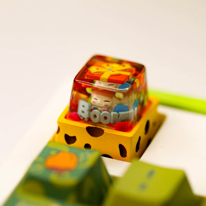 Sour Lemon Artisan Keycap Gift Doll Resin Keycap Handmade Keycap Mechanical Keyboard