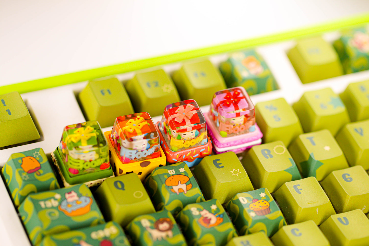 Sour Lemon Artisan Keycap Gift Doll Resin Keycap Handmade Keycap Mechanical Keyboard