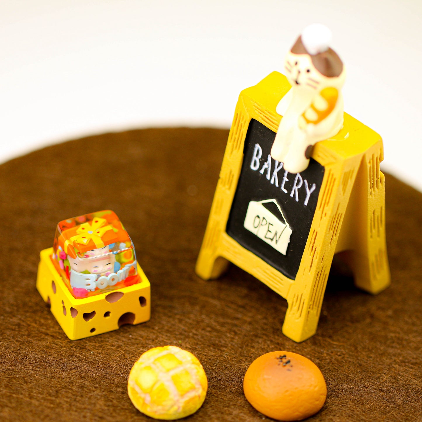 Sour Lemon Artisan Keycap Gift Doll Resin Keycap Handmade Keycap Mechanical Keyboard