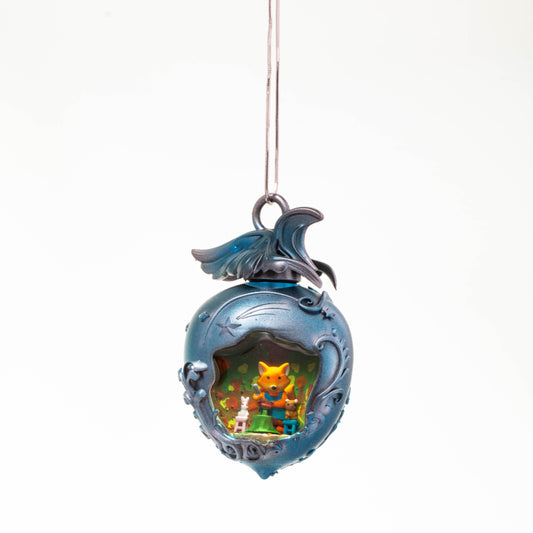 Forest Academy Micro Landscape Necklace – Hand-Painted Resin Woodland Pendant