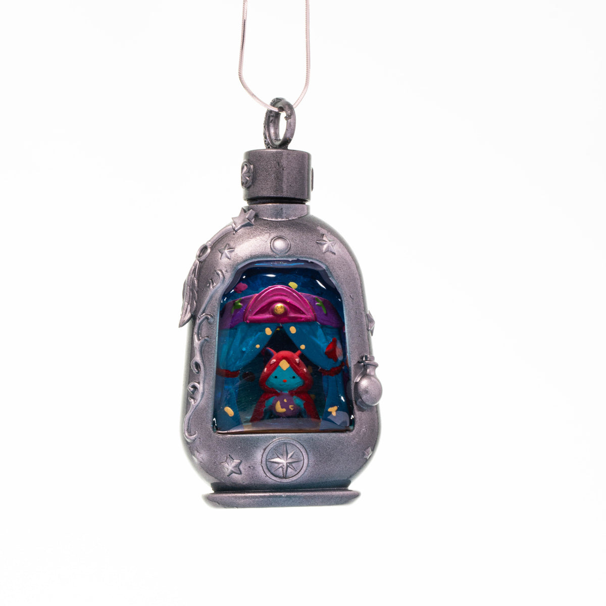 Fortune Cat in Starlit Tent Necklace