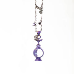 Lunar Bloom Bottle · Butterfly Moon 925 Silver Necklace