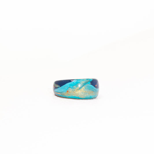 Ocean Whale Song Ring – 925 Silver Handmade Marine Relief Jewelry