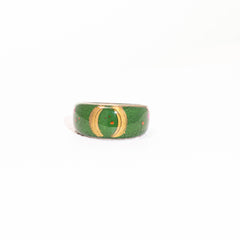 Moonlight Grove · Crescent Moon Relief 925 Silver Ring