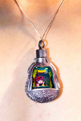 Ocean Dream Nook · Miniature Seascape Resin Necklace