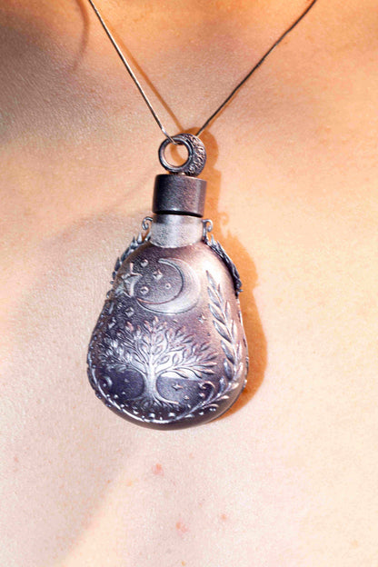 Ocean Dream Corner Necklace - Resin Microscape Seascape Pendant