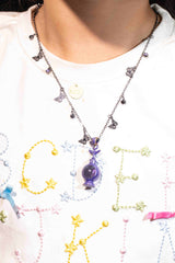 Lunar Bloom Bottle · Butterfly Moon 925 Silver Necklace
