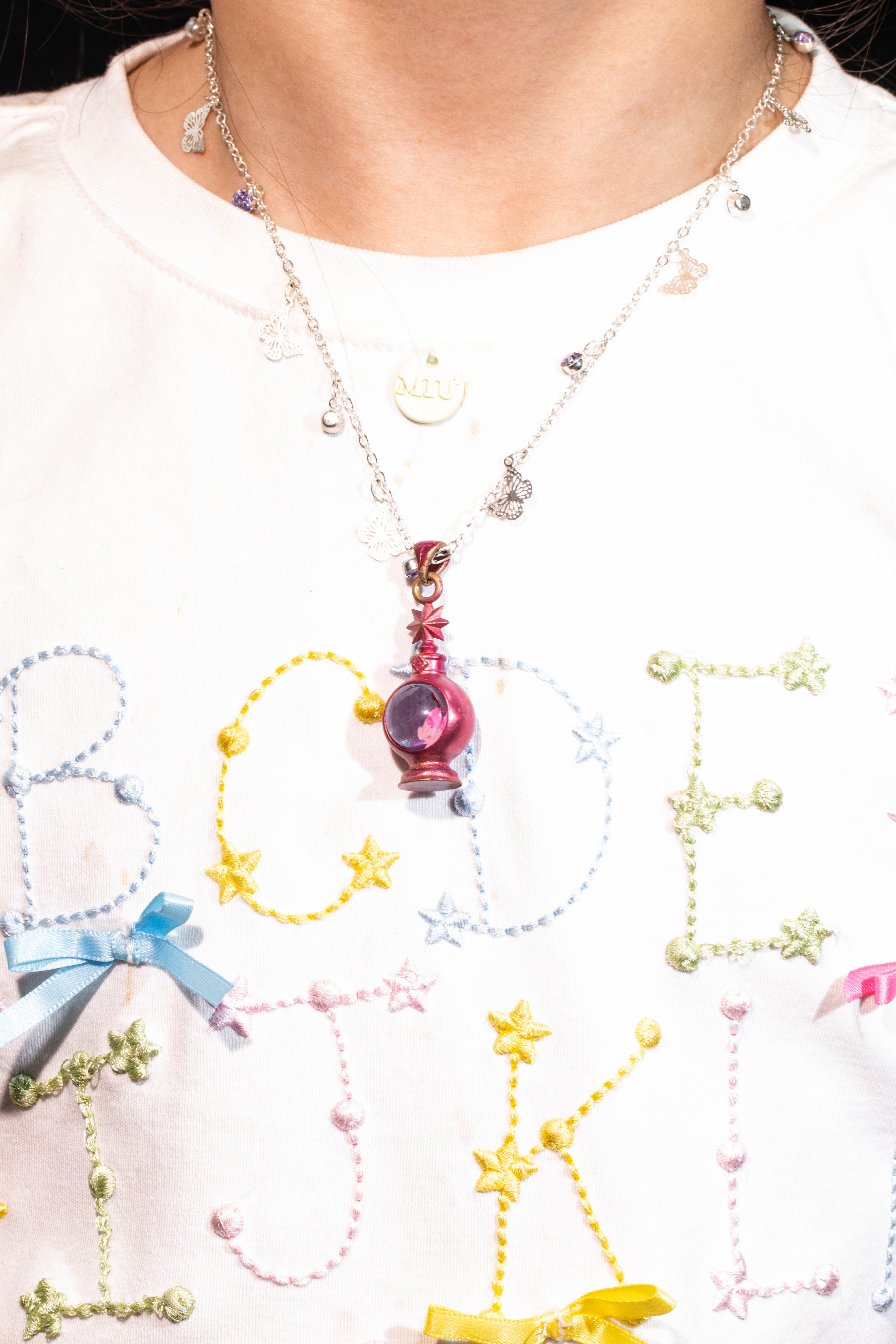 Starry Fishbottle · Micro Fish in 925 Silver Fantasy Pendant