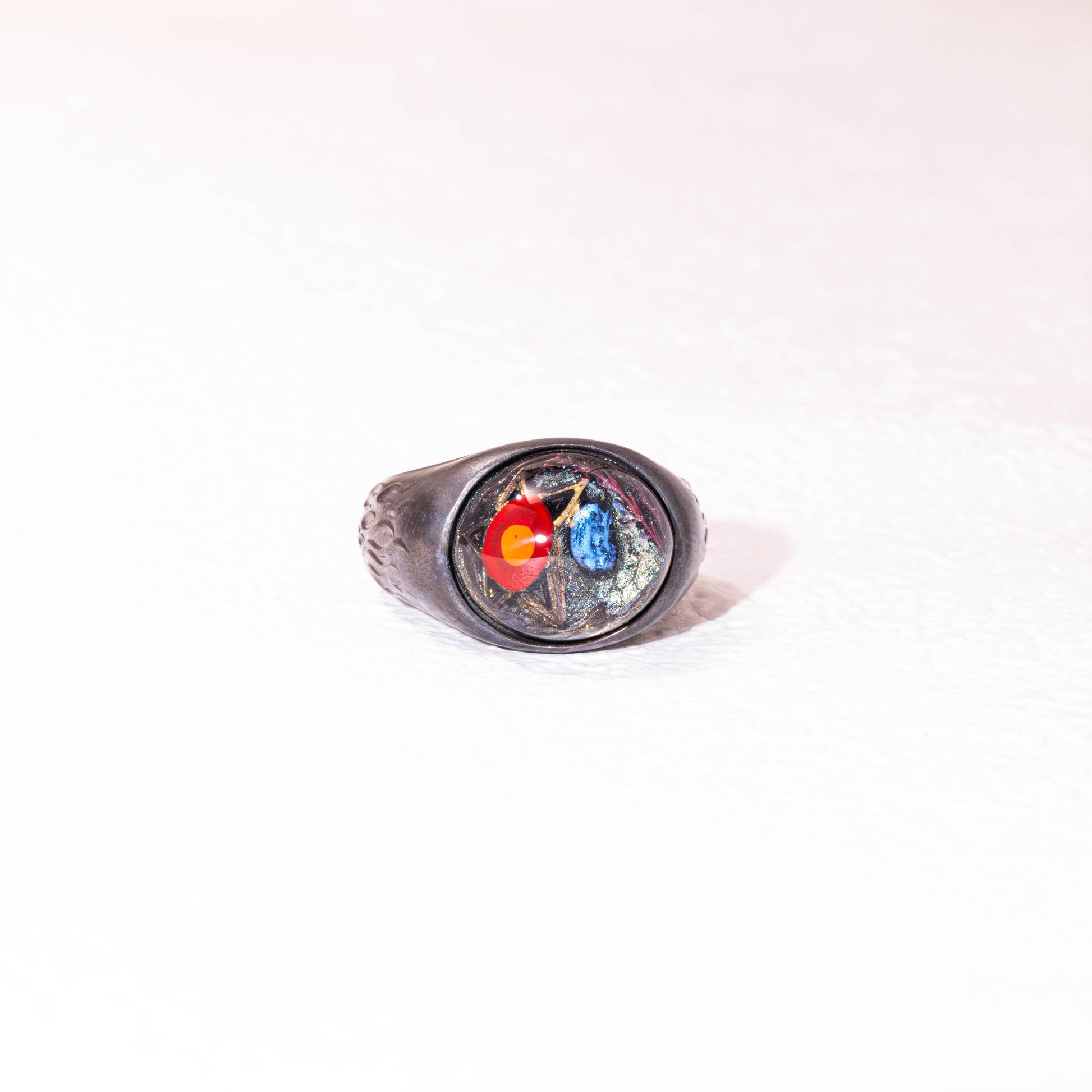 handmade 925 silver solar system planet ring