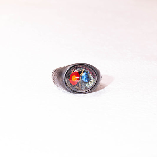handmade 925 silver solar system planet ring