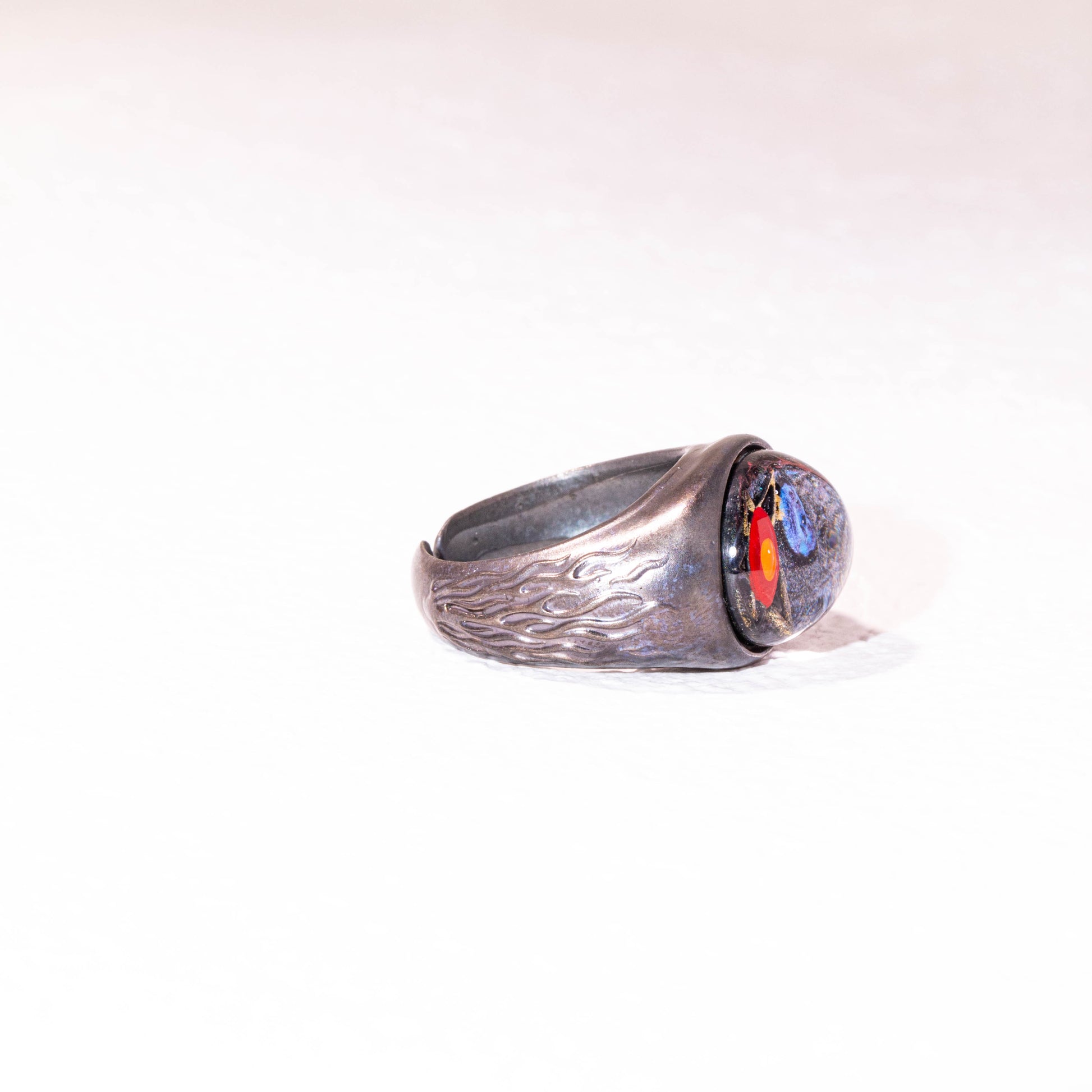 handmade 925 silver solar system planet ring