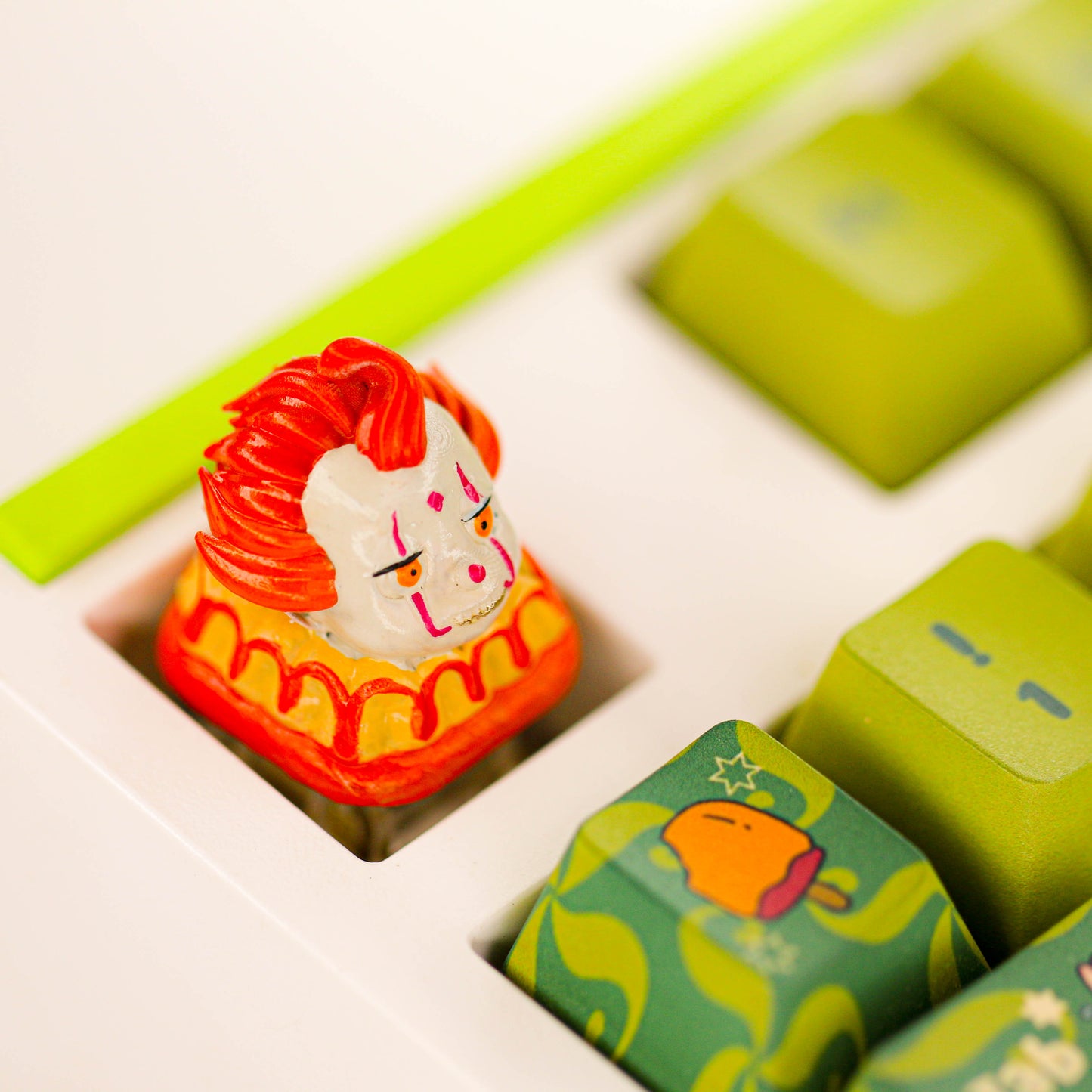 Sour Lemon Resin Keycaps Evil Theme Series Art Keycaps Handmade Keycaps Mechanical Keyboard