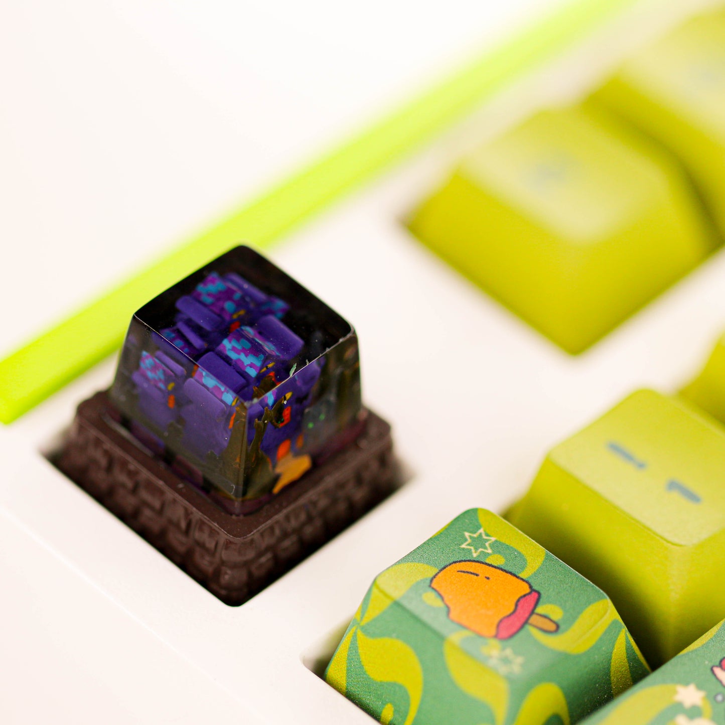 Sour Lemon Artisan Keycaps Evil Theme Series Resin Keycaps Handmade Mechanical Keyboard