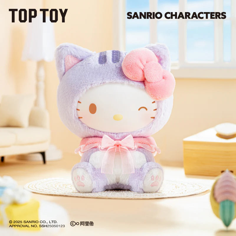 TOPTOY x SANRIO Play with Kittens Series Plush Keychains Gift Blind Box