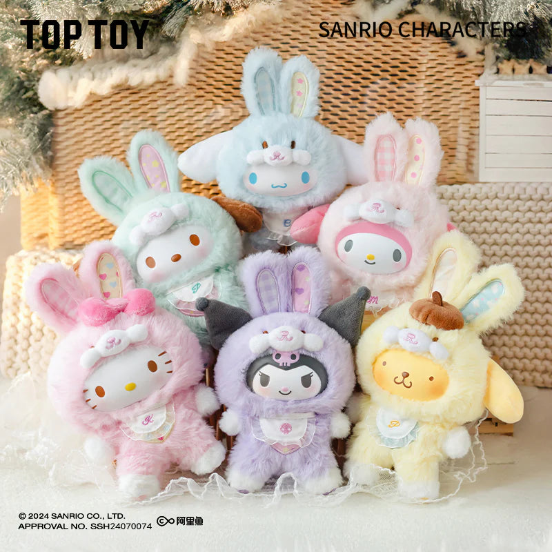 TOPTOY x SANRIO Elf Bunny Baby Vinyl Plush Keychains Gift Blind Box