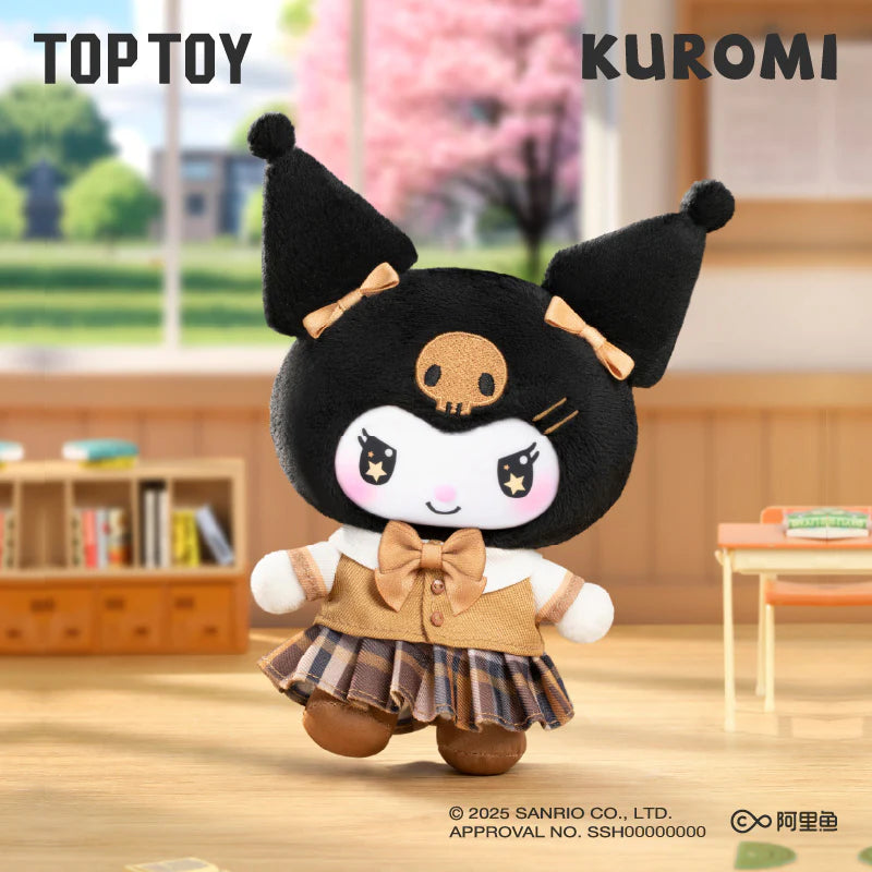 TOPTOY x KUROMI KUROMI School Life Vinyl Plush Keychain Gift Blind Box